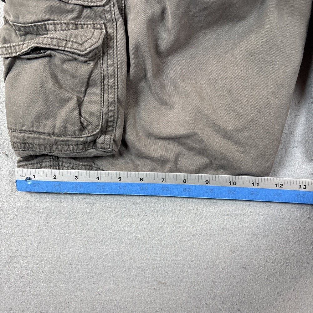 Lee Shorts Mens 34 Khaki Green Cargo Pocket Canvas Hiking Outdoors - Picture 10 of 10